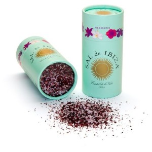 SAL de IBIZA Granito con Hibiscus (90g) - Sea salt with hibiscus flowers