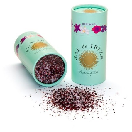 SAL de IBIZA Granito con Hibiscus (90g) - Sel marin aux fleurs d'hibiscus