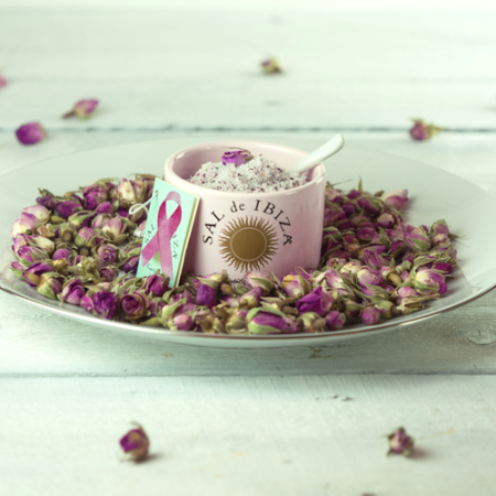 SAL de IBIZA Fleur de Sel "La Vie en Rose" (140g) - Edizione speciale con petali di rosa