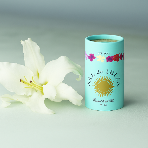 SAL de IBIZA Granito con Hibiscus (90g) - Sale marino con fiori di ibisco