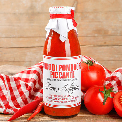 Tomatensugo Piccante Don Antonio (500g) - Sauce tomate piquante premium d'Italie