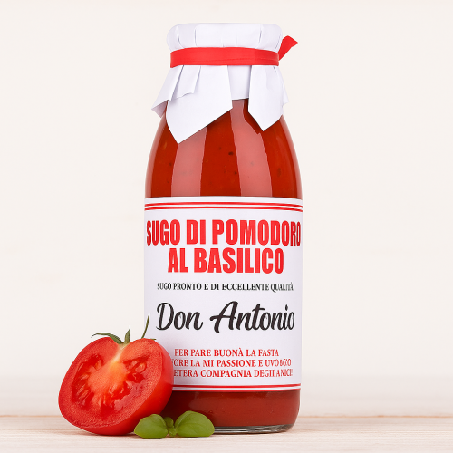 Tomatensugo al Basilico Don Antonio (500g) - Premium Tomatensauce aus Italien