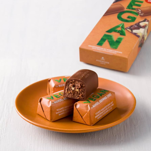 Niederegger Lübeck vegane Mandel Brownie Choc Pralinen (100g)