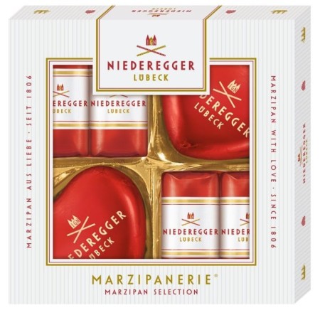 Niederegger Lübeck Marzipanerie Pralinen mit Zartbitter-Schokolade (75g)