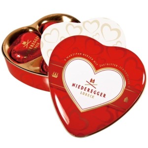 Niederegger Lübeck Cœurs en pâte d'amande (75g)