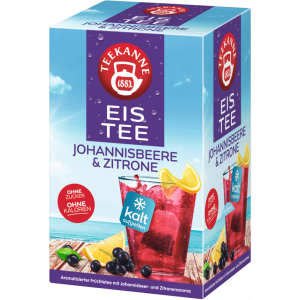 TEEKANNE Thé glacé groseille-citron (18 sachets)