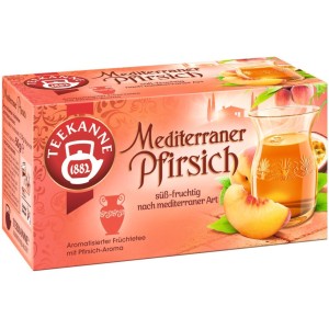 TEEKANNE Thé méditerranéen à la pêche (20 sachets)