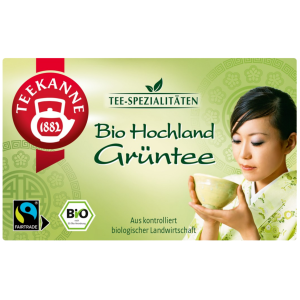 TEEKANNE BIO Hochland thé vert (20 sachets)