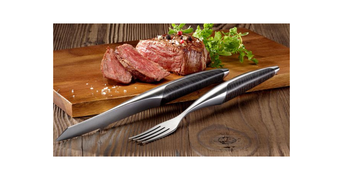 sknife Steakbesteck Set Esche schwarz
