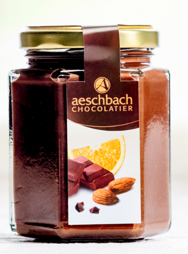 Image of Brotaufstrich Mandel-Schokolade-Orange - Aeschbach Chocolatier (200g)