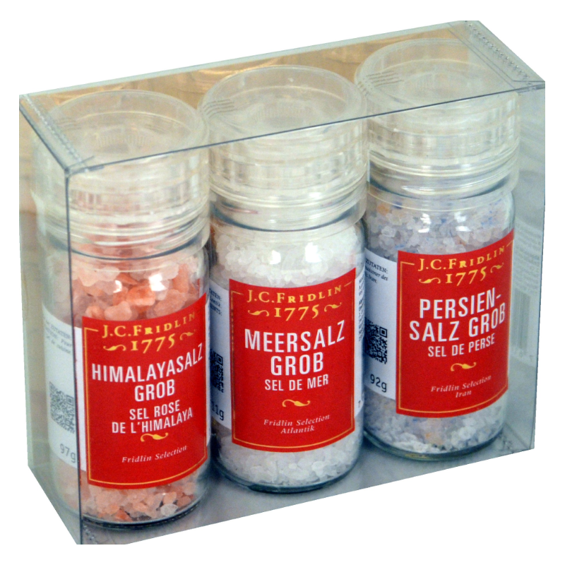 3er Box Salz assortiert - J.C. Fridlin (35g) online kaufen | Kitchencorner