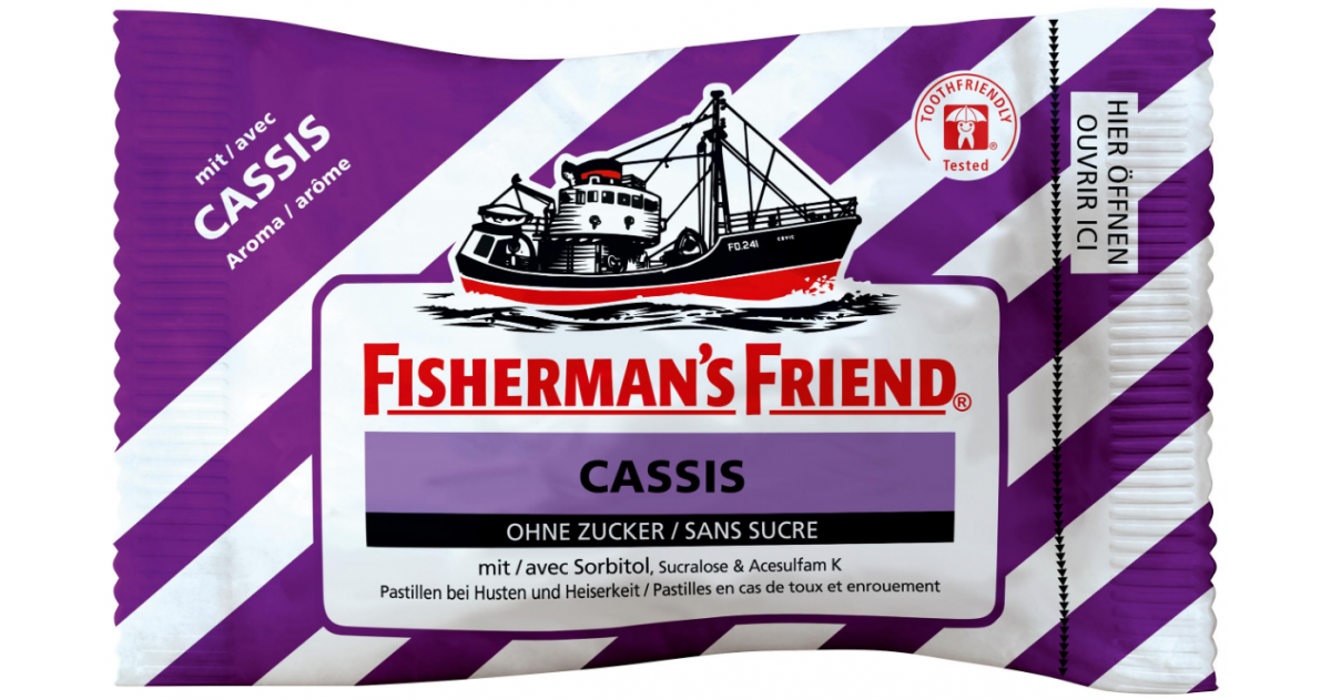 Fisherman's friend Cassis ohne Zucker (25g)