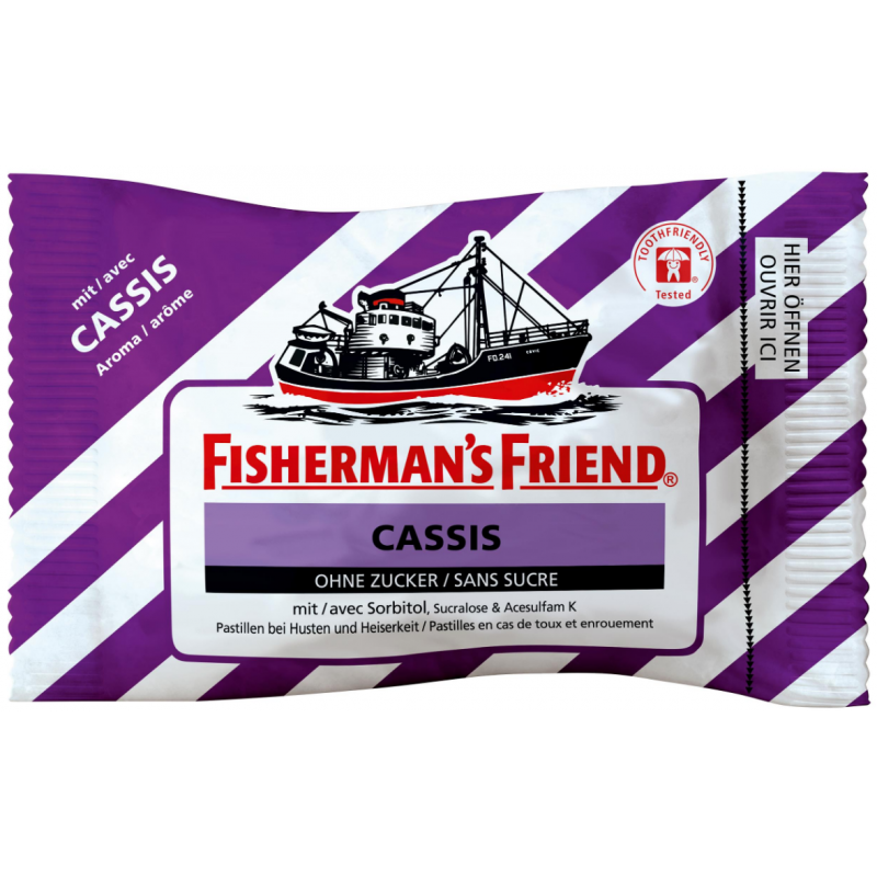 Fisherman's friend Cassis without sugar (25g)