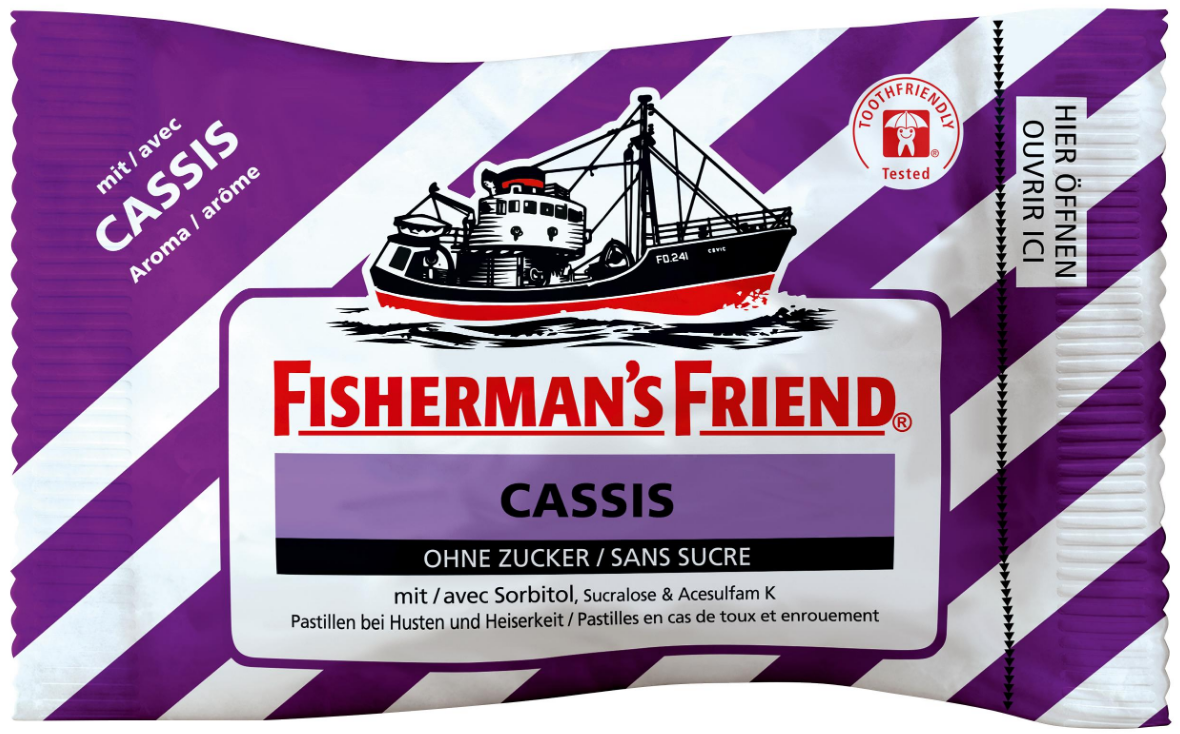 Image of Fisherman's friend Cassis ohne Zucker (25g)