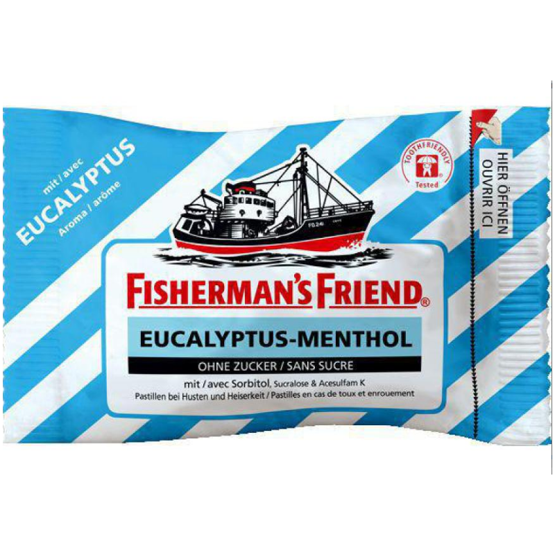 Fisherman's friend Eucalyptus menthol without sugar (25g)