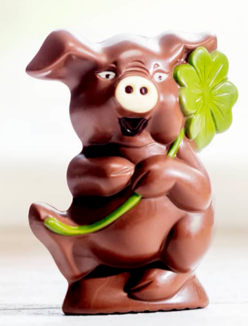 Image of Aeschbach Chocolatier Schokoladen Schweinchen Lucky (150g)