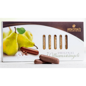 Aeschbach Chocolatier Williamsstängeli Schiebeschachtel (125g)