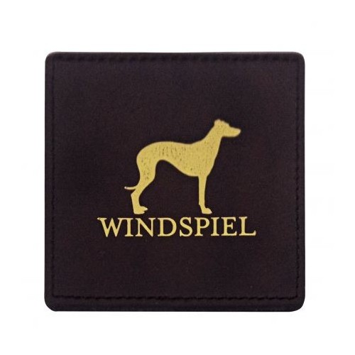 Windspiel Lederuntersetzer