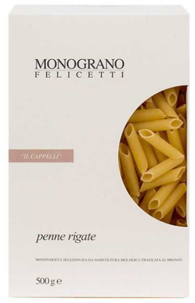 Image of MONOGRANO FELICETTI Penne rigate Bio-organic il Cappelli (500g)