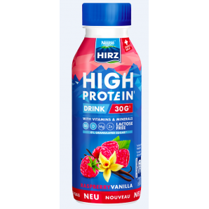 HIRZ High Protein Drink Rasperry & Vanilla (330ml)