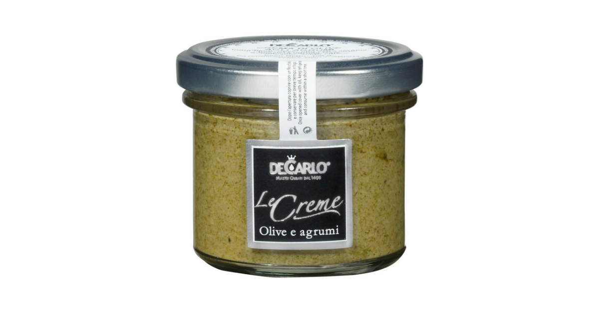 De Carlo Crema di Olive verdi agli agrumi (100g)