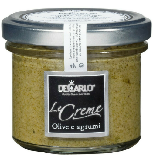 Image of De Carlo Crema di Olive verdi agli agrumi (100g)