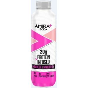 Amira+ Soda Protein Infused Himbeer & Cranberry (500ml)