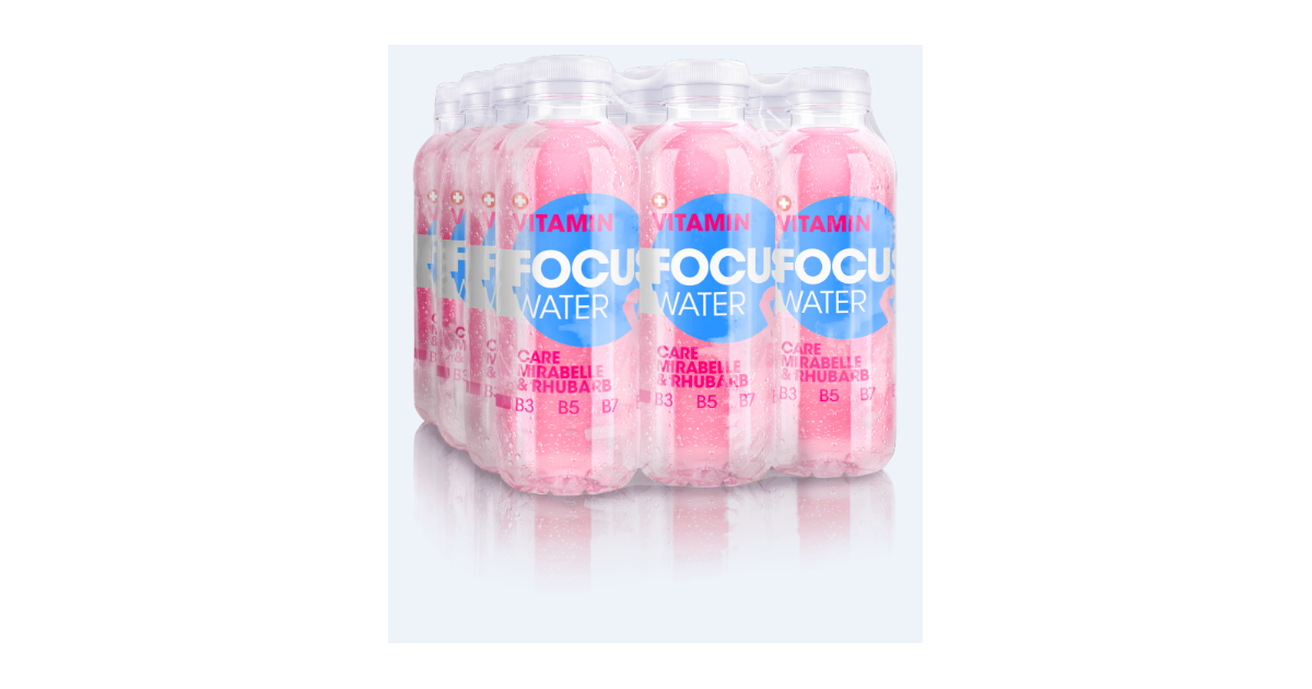 FOCUS WATER - care Mirabelle / Rhubarb (12x50cl)