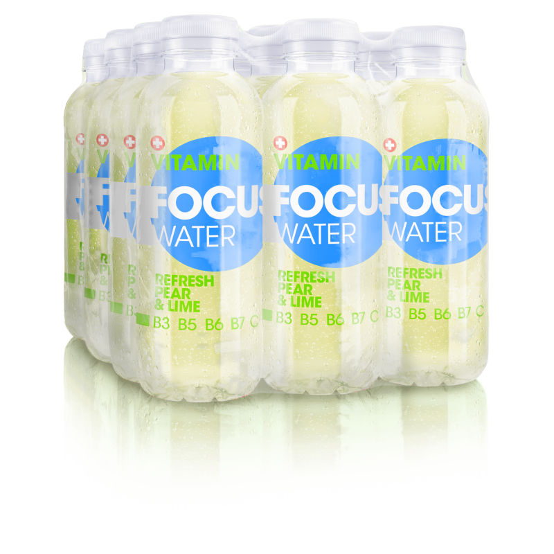 FOCUS WATER - refresh pear / lime (12x50cl)