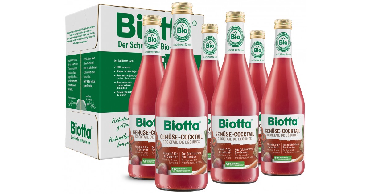Biotta - Bio Gemüse-Cocktail (6x5dl)