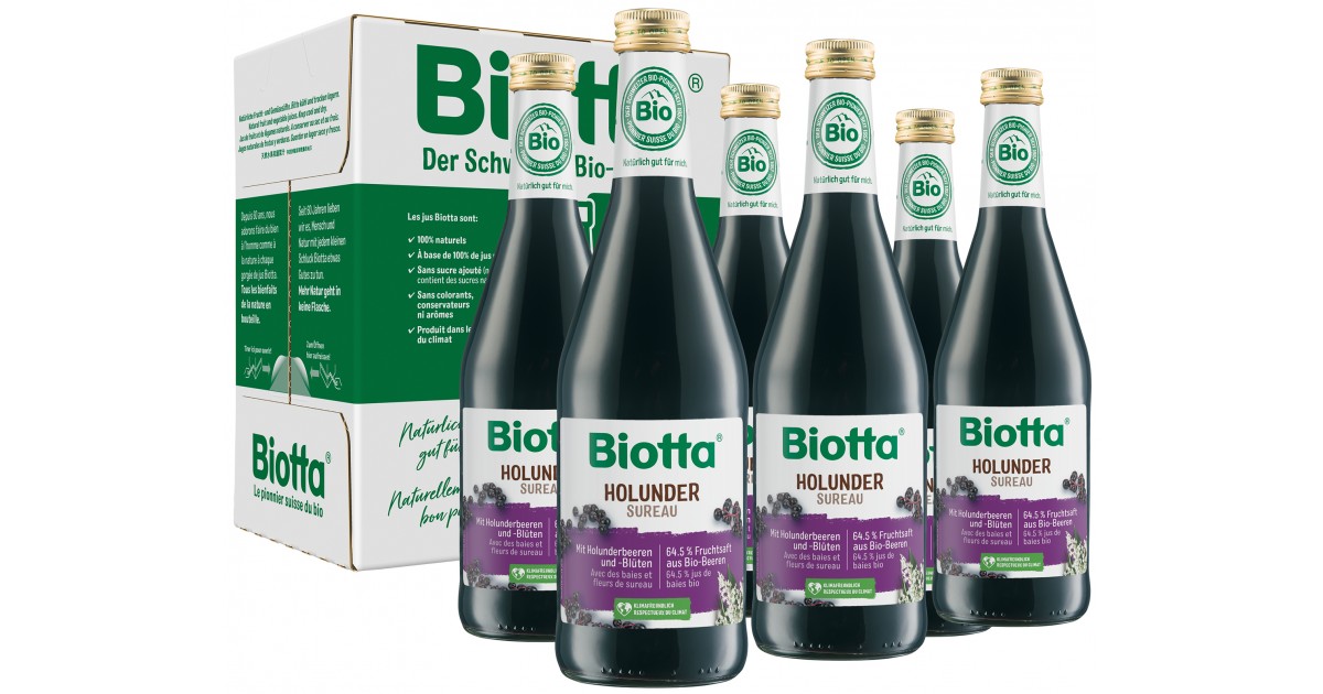 Biotta - Bio Holunder (6x5dl)