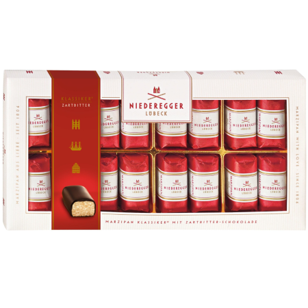 Niederegger Lübeck Klassiker-Pralinen mit Zartbitter Schokolade (200g)