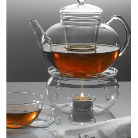 buy chanoyu glass tea cosy with stainless steel plate (1pc) | Kitchencorner