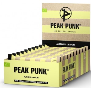 PEAK PUNK Organic Energy Bar Almond & Lemon (15x38g)