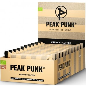 PEAK PUNK Organic Protein Flapjack Crunchy Coffee (12x55g)