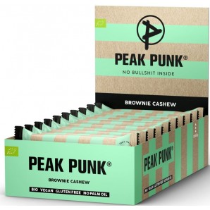 PEAK PUNK Organic Oat Flapjack Brownie Cashew (12x60g)