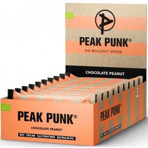 PEAK PUNK Organic Oat Flapjack Chocolate Peanut (12x60g)