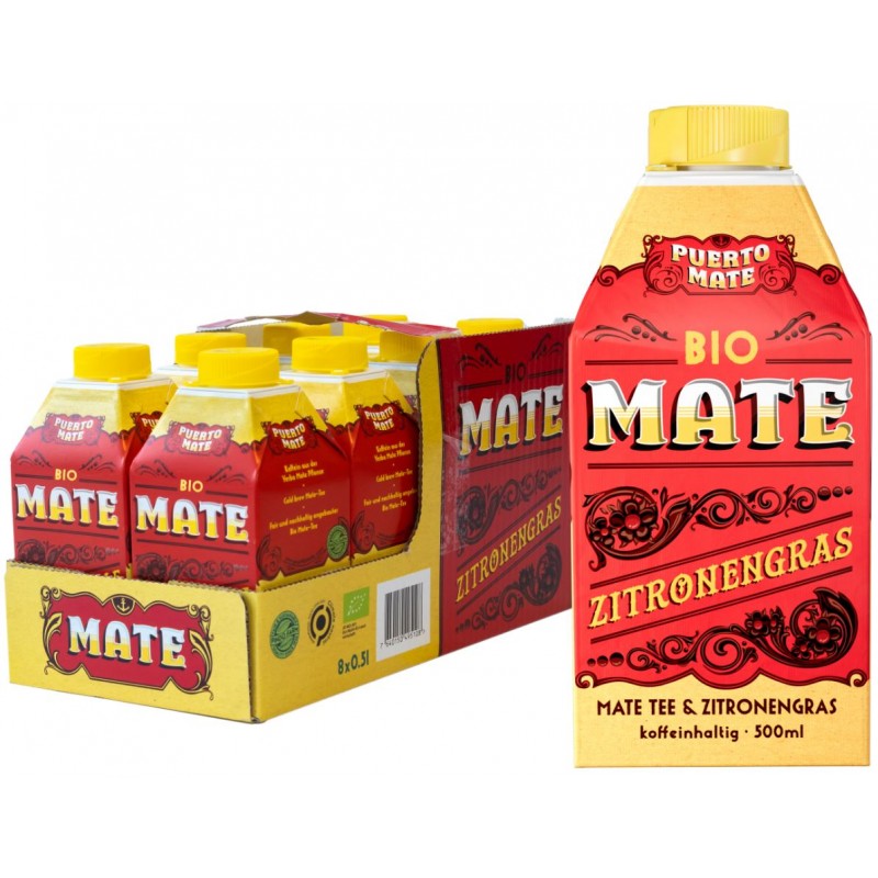 PUERTO MATE BIO Mate & Zitronengras (8x500ml)