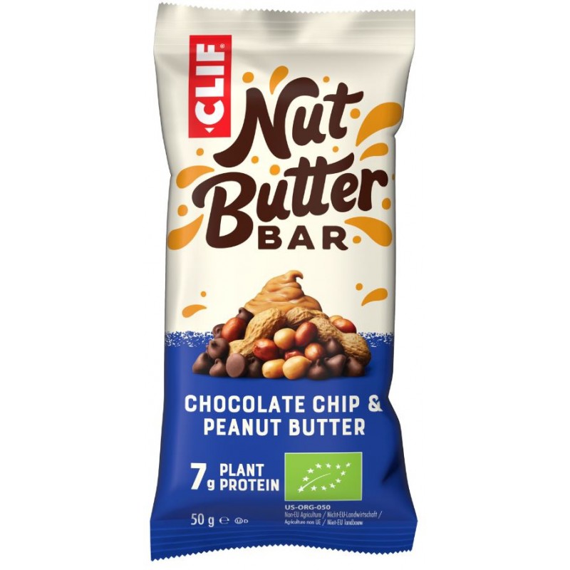 Clif bar Bio Chocolate Chip & Peanut Butter gefüllt (50g)
