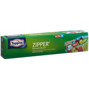 Toppits Zipper Allzweckbeutel 3 Liter (8 Stk)