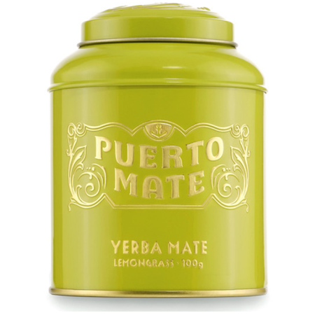 PUERTO MATE Teeblätter Yerba Mate Zitronengras Dose (100g)