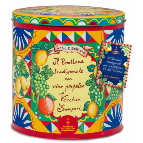 Panettone Dolce & Gabbana con vino vecchio Samperi (1kg+30ml)