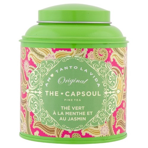 Grüntee mit Pfefferminze und Jasmin Capsoul (100g) - Premium Teemischung